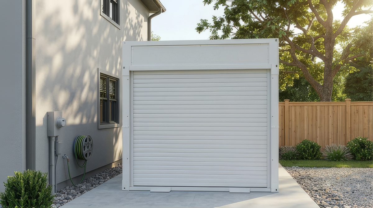 Folding Modular Garage – Heavy-Duty Galvanized Steel Structure