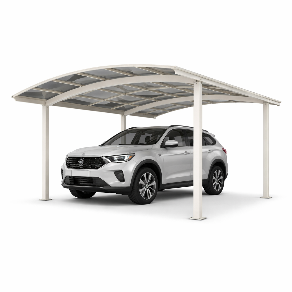 SkyArch LuminaShield Curved Roof Carport