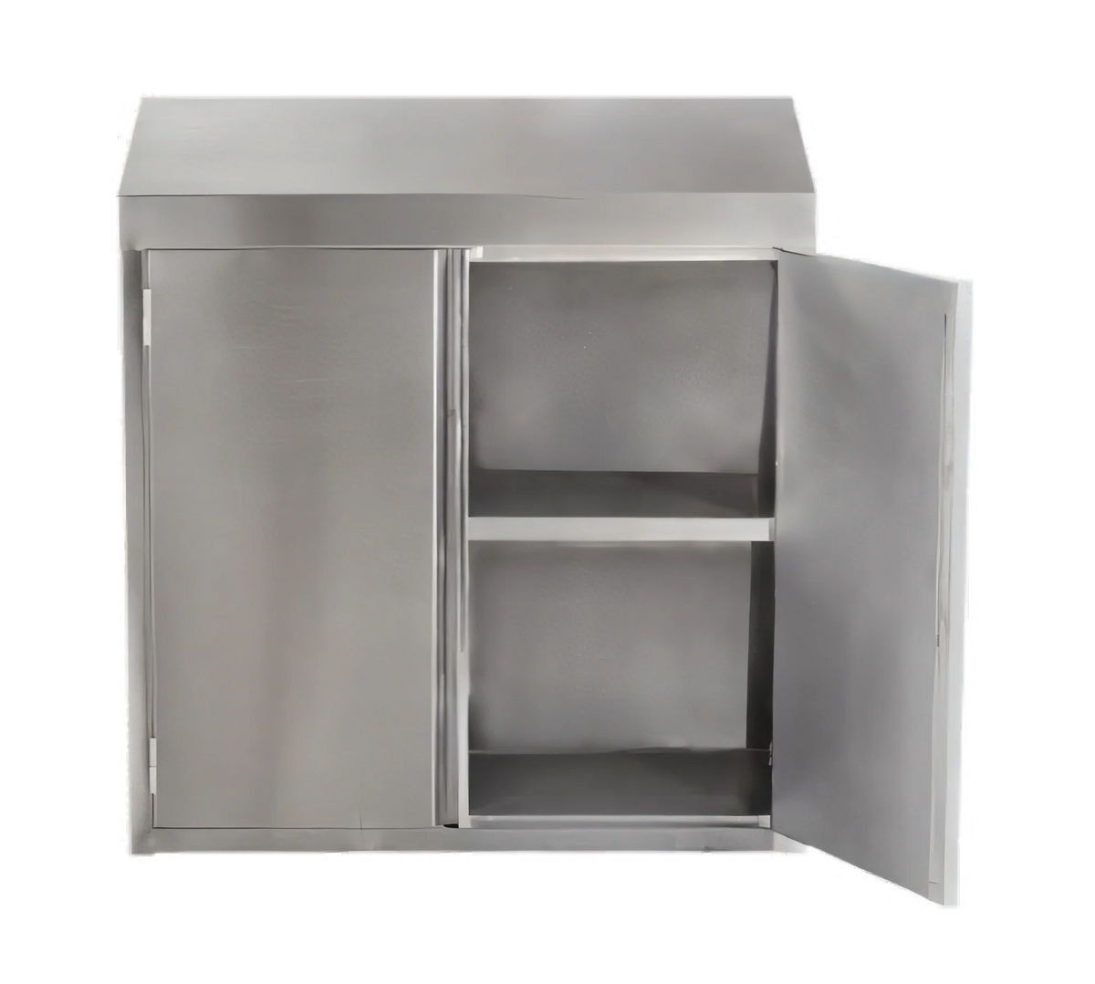 Klinger's Trading WC1560-HINGED 60-Inch Stainless Steel Wall-Mounted Storage Cabinet with 2 Hinged Doors