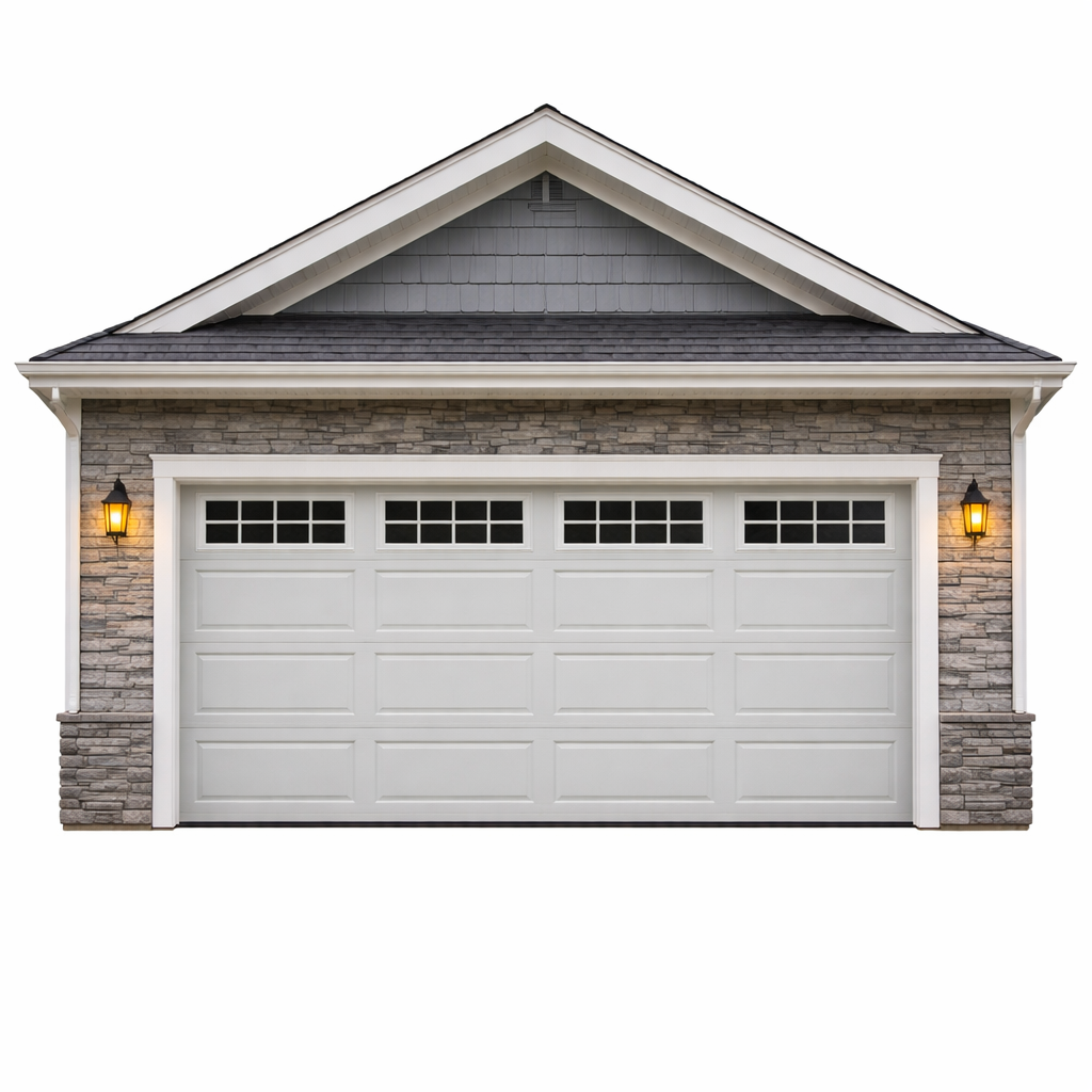 AuroraShield Modern Insulated Garage Door