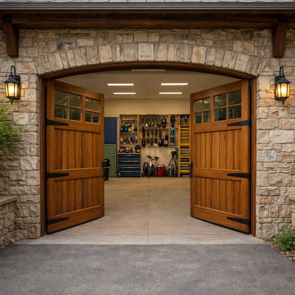 HeritageArc Cedar Carriage Garage Door