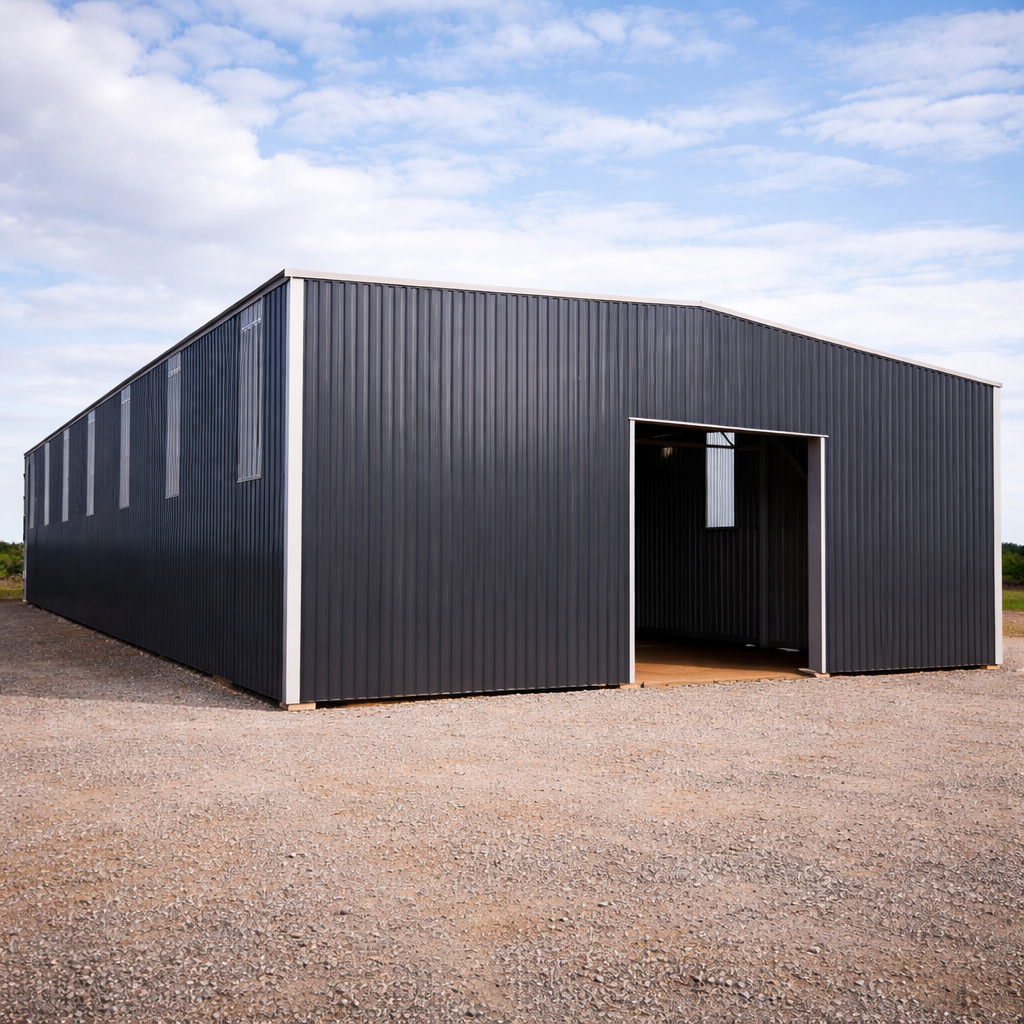 NorthForge SlateCrest Modern Metal Barn