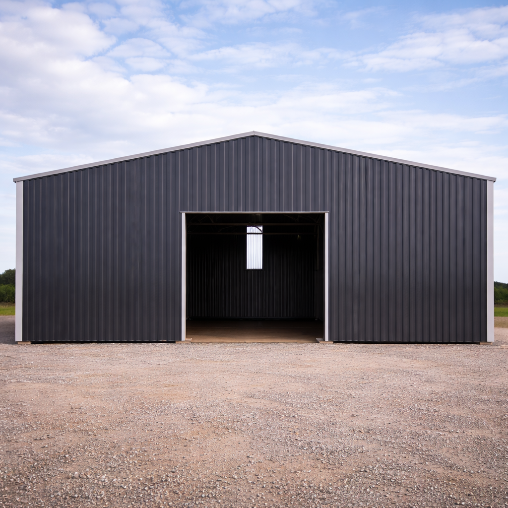 NorthForge SlateCrest Modern Metal Barn