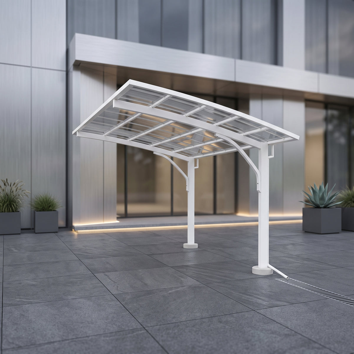 SummitShield Aurora Arched RV Metal Cover | 28x16x14 ft | Galvanized Steel | 130 MPH Wind Rated
