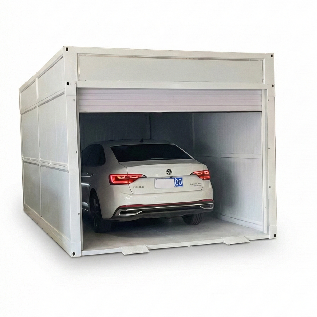 Folding Modular Garage – Heavy-Duty Galvanized Steel Structure