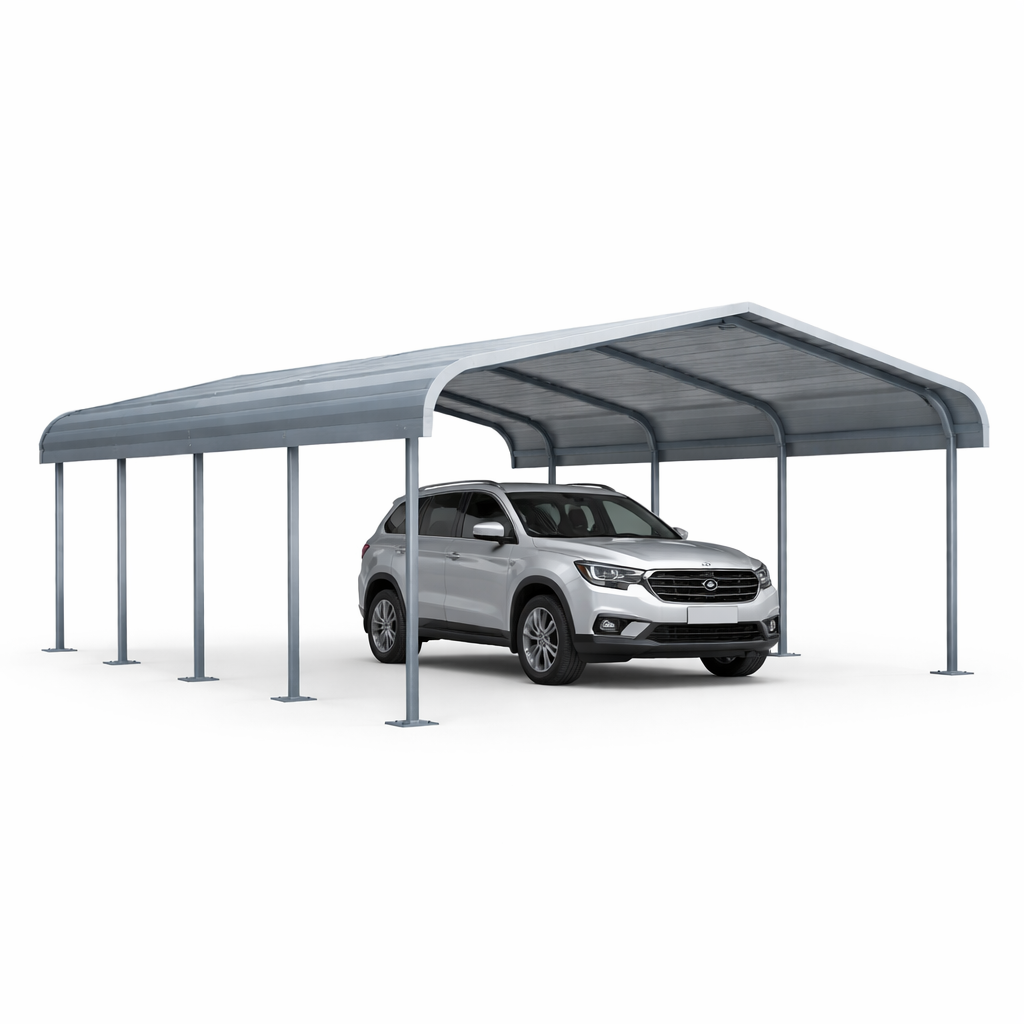 SteelSpan CurveGuard Industrial Carport Shelter